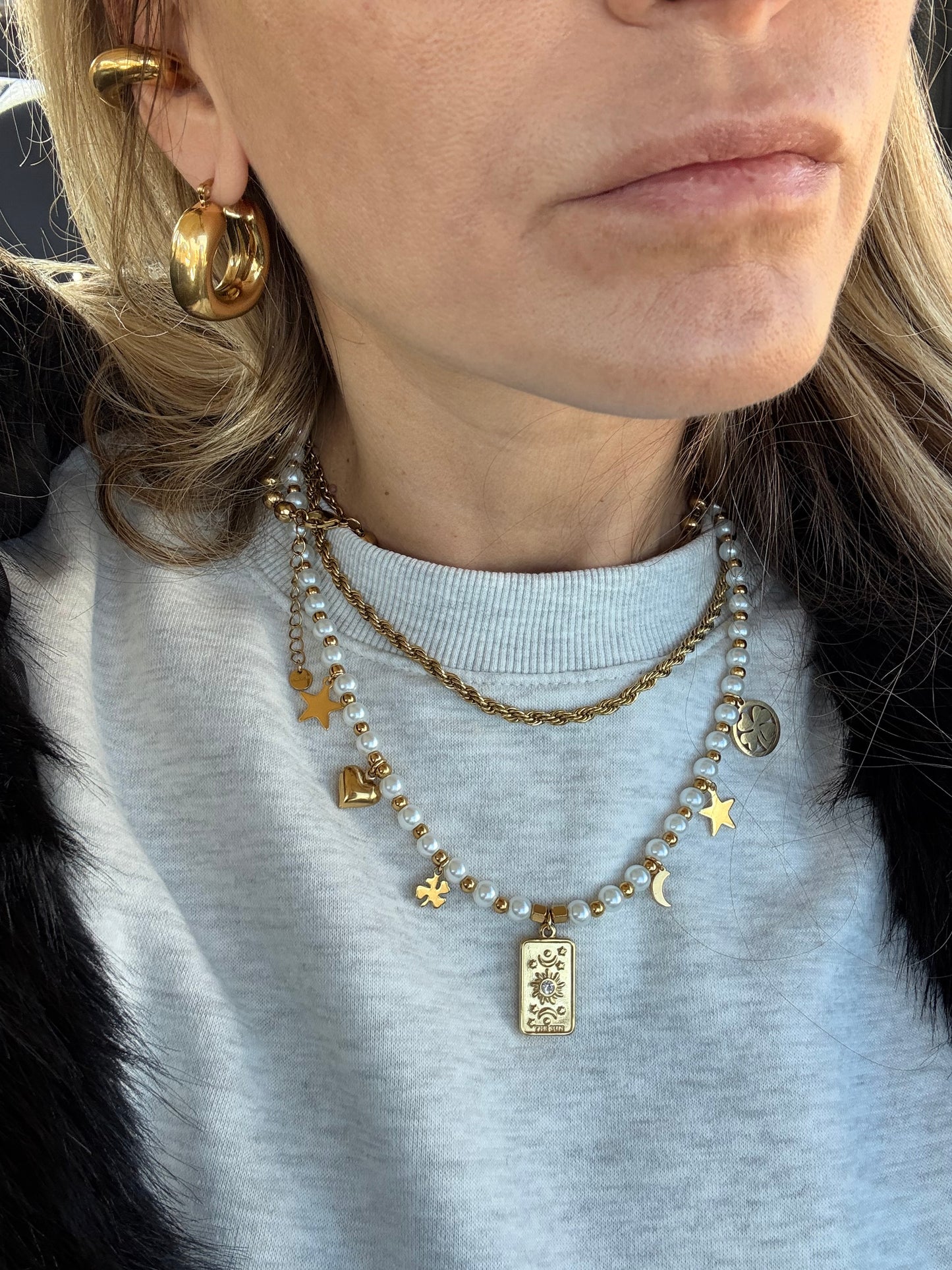 Collana Perle Multicharms