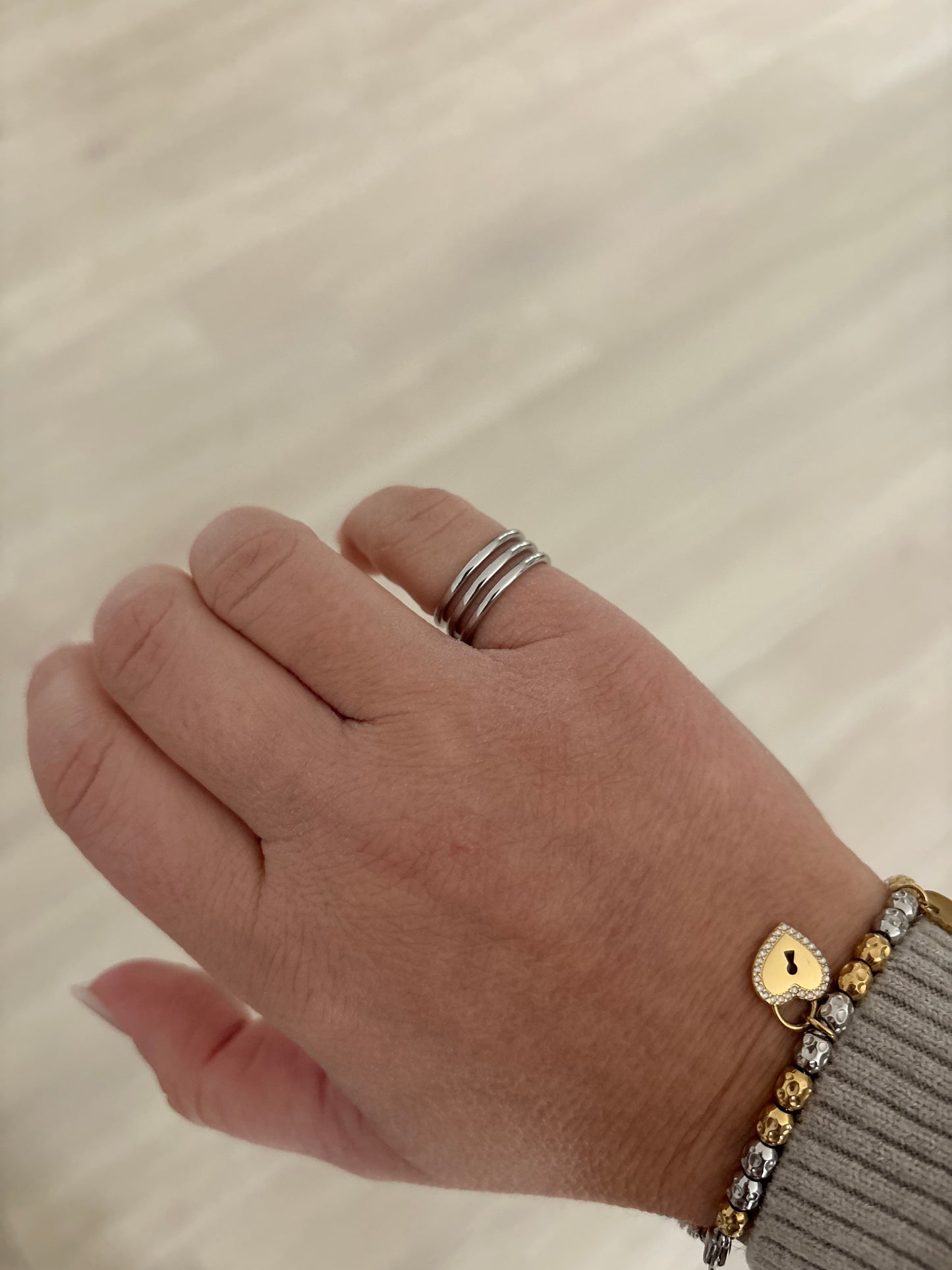 Anello Mignolo Righe