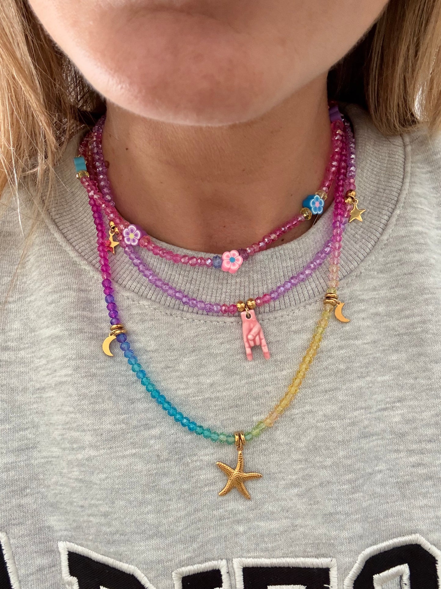 Collana Arcobaleno Stella