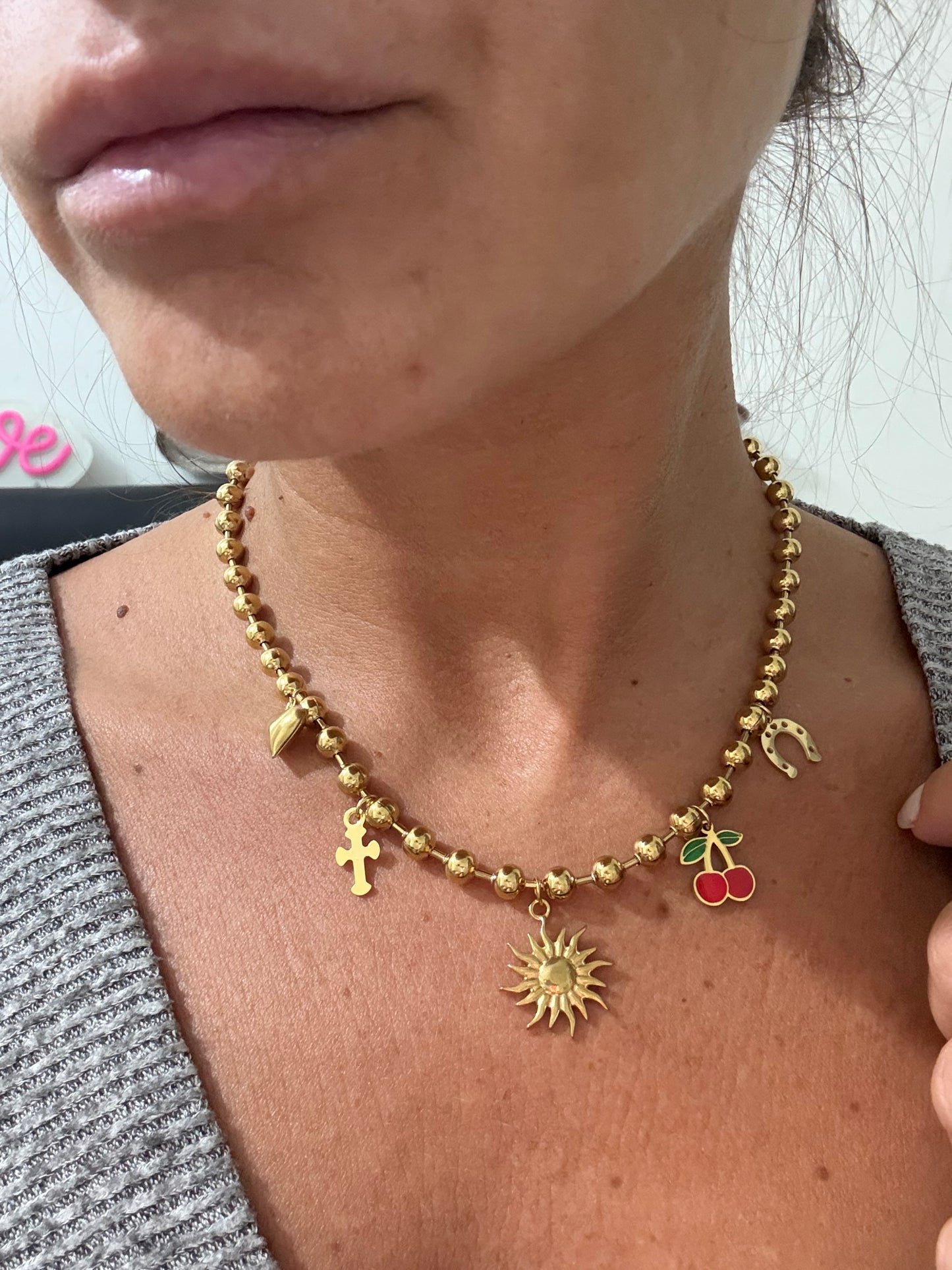 Collana Charms Sun