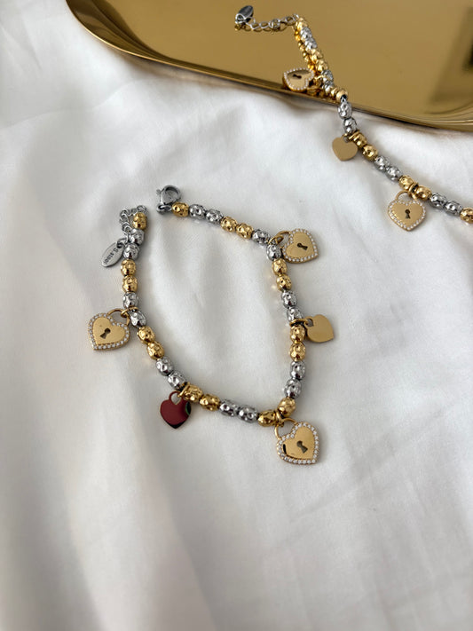 Bracciale Grani Heart
