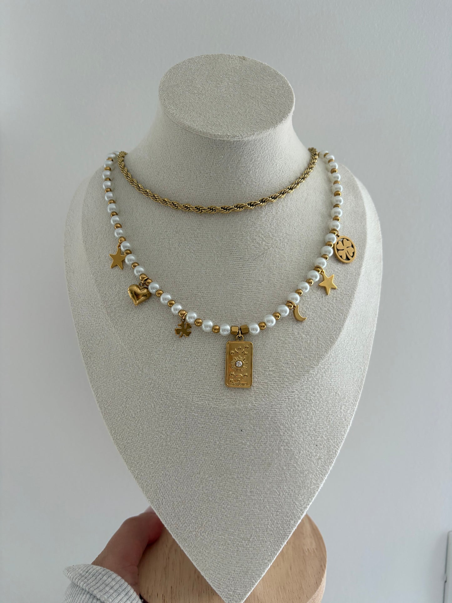 Collana Perle Multicharms