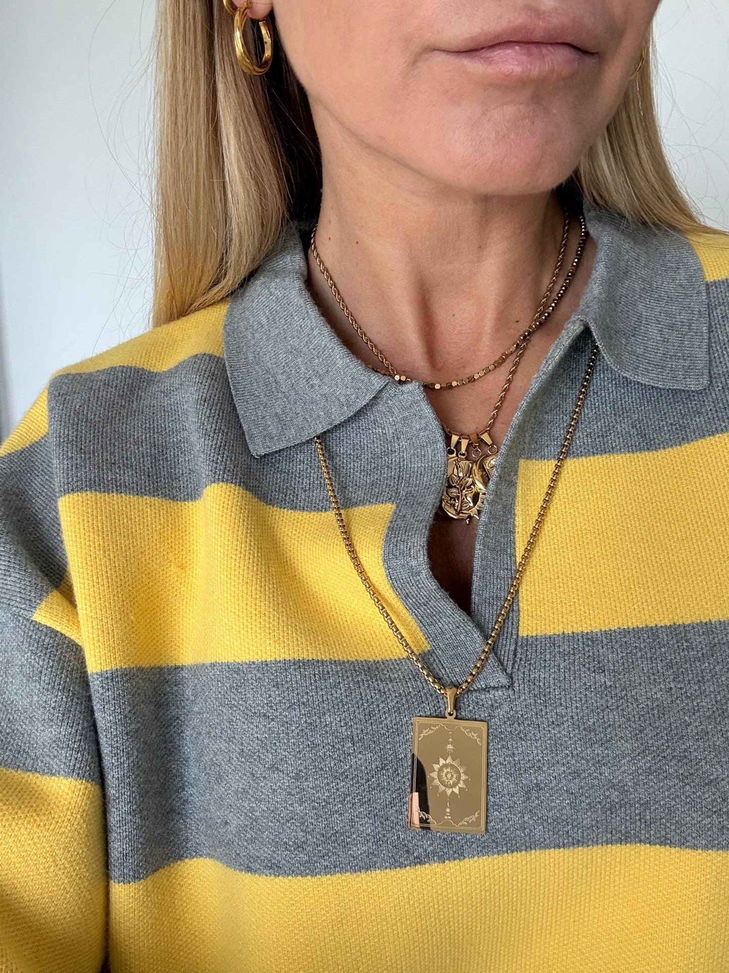 Collana Piastrina Sun