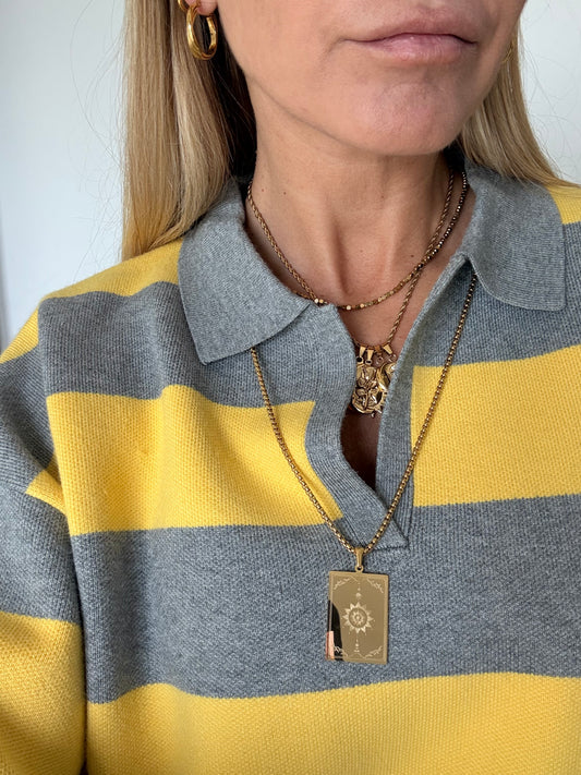 Collana Piastrina Sun