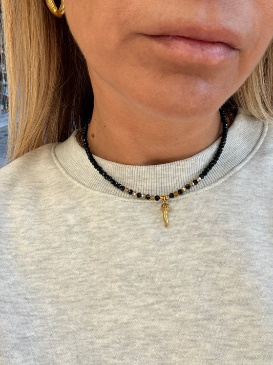 Collana Cristallina Corno Chic
